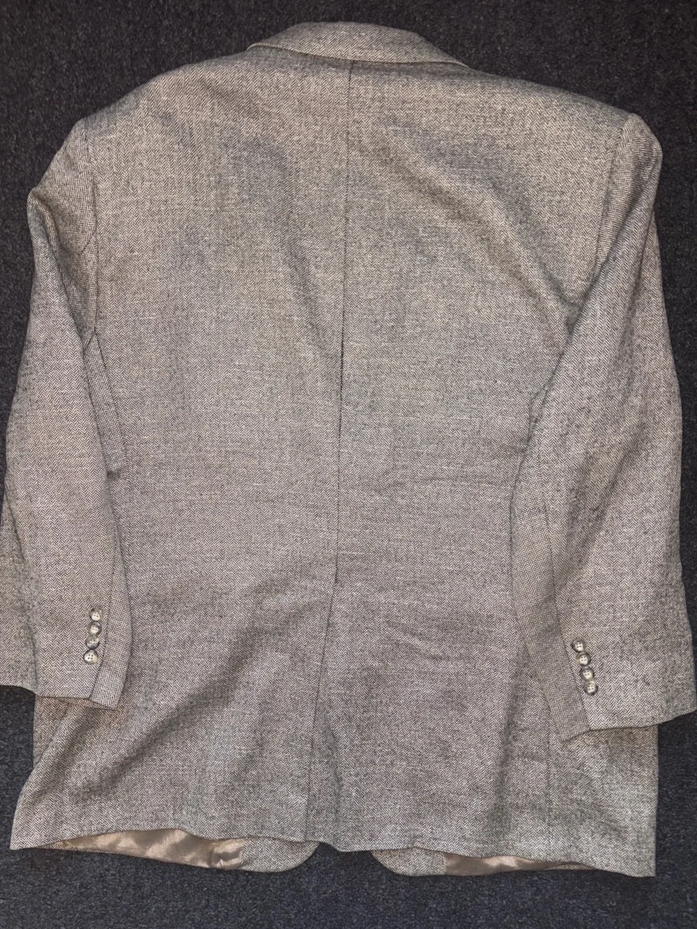 Jos A Bank Signature Wool Linen Silk Herringbone Sport Coat Blazer 50R Academia